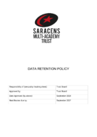 Data Retention Policy September 2024 SMAT