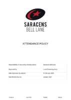 Attendance Policy January 2025