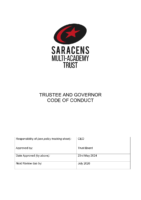 Trustee and Governor Code Of Conduct May 2024 SMAT