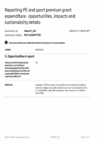 Reporting PE and Sport Premium Grant Expenditure – Opportunities, Impacts and Sustainability Details
