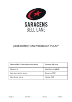 Assessment and Feedback Policy November 2025